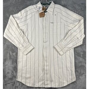 G-Unit Mens Medium Pinstripe Herringbone Shirt NWT
